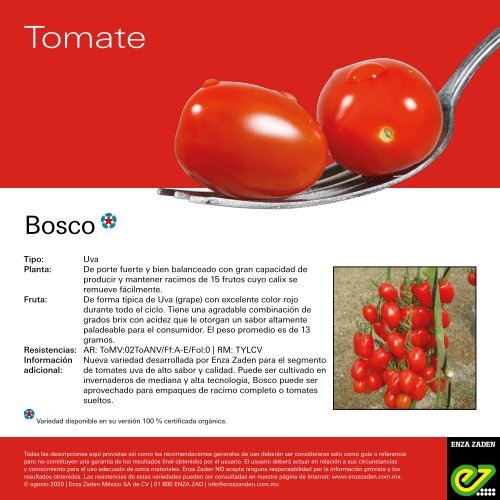 Leaflet Bosco 2020