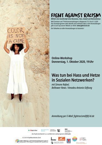 Online-Workshop: Was tun bei Hass und Hetze in Sozialen Netzwerken? 