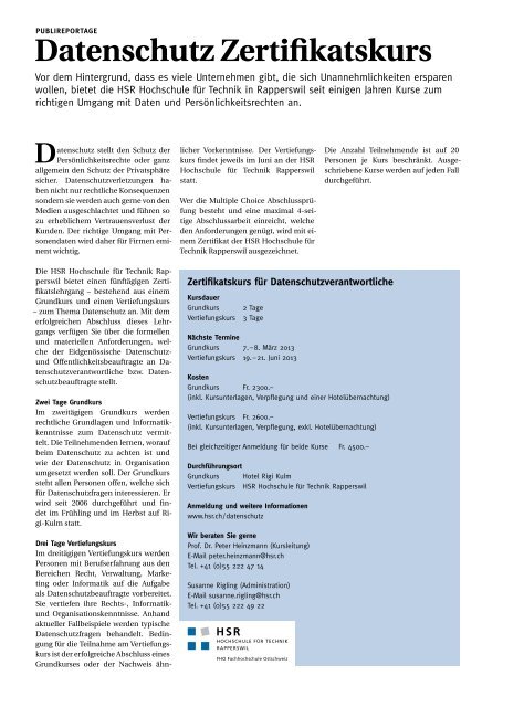 Context Heft 12 (PDF, 5534 kb) - KV Schweiz