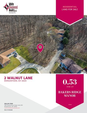 2 Walnut Lane, Morgantown, WV - Marketing Flyer