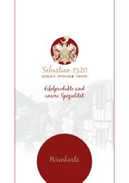 Weinkarte - Sebastian 1520