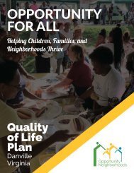 Quality of Life Plan for Opportunity Neighborhoods