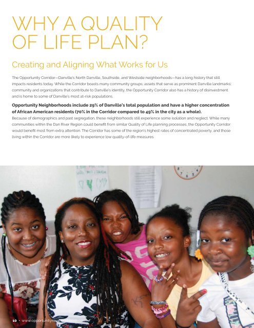 Quality of Life Plan for Opportunity Neighborhoods