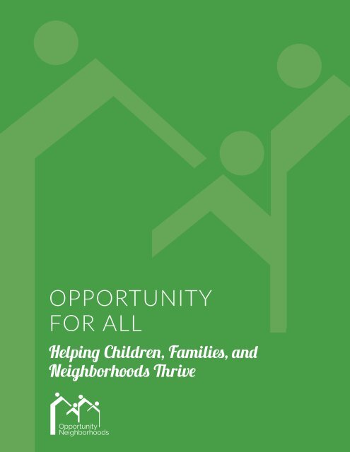 Quality of Life Plan for Opportunity Neighborhoods