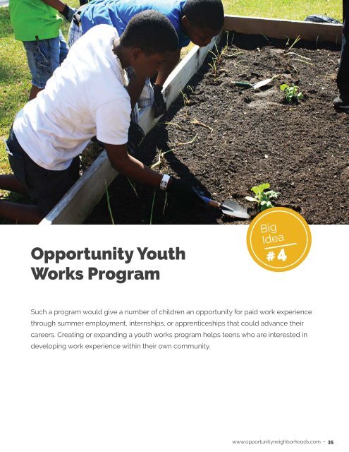 Quality of Life Plan for Opportunity Neighborhoods
