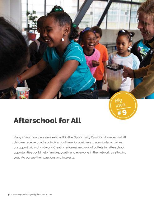 Quality of Life Plan for Opportunity Neighborhoods