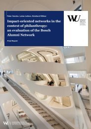 Evaluation of the Bosch Alumni Network