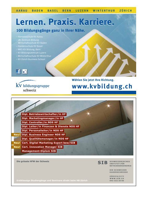 Nr. 9 / September 2011 - Wirtschaftskrise (PDF, 2441 kb - KV Schweiz