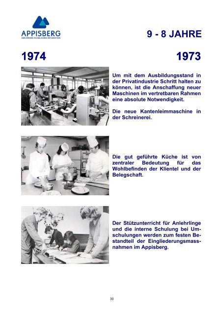 40 Jahre Appisberg - Eine kleine Geschichte