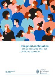 EPD Imagined continuities - political scenarios after the COVID-19 pandemic
