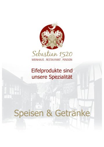 Speisekarte - Sebastian 1520