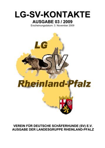 lg-sv-kontakte ausgabe 03 / 2009 - Landesgruppe Rheinland-Pfalz
