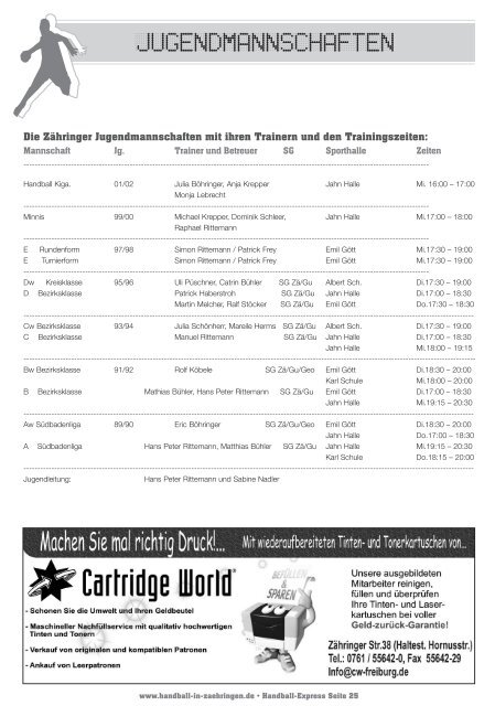 Unser heutiger Gegner - TSV Alemannia Zähringen