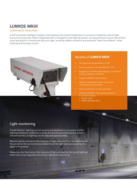 Acoem Tunnel Sensors Solution Snapshot brochure 20200929