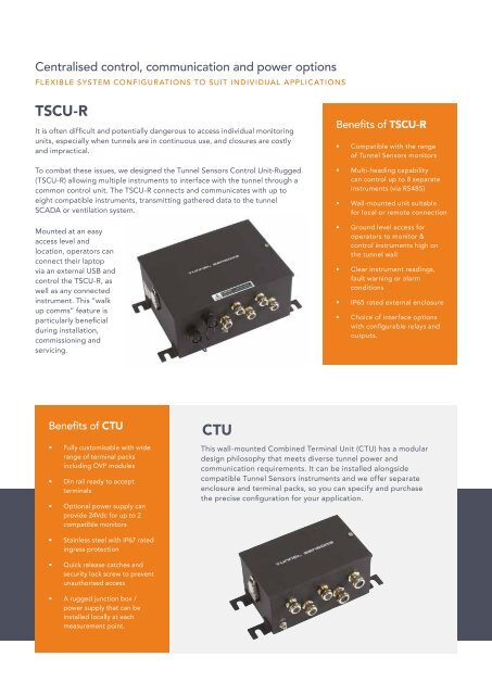 Acoem Tunnel Sensors Solution Snapshot brochure 20200929