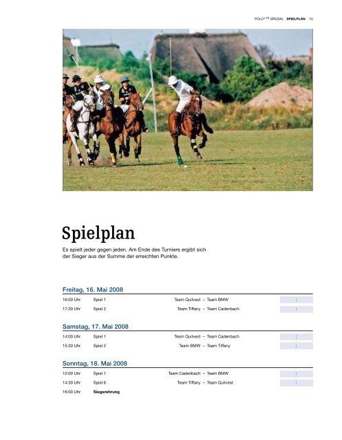 in einer anderen Welt. - Polo+10 Das Polo-Magazin