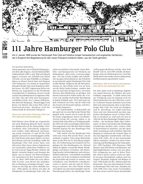 BerenBerg Polo-DerBy 2009 - Polo+10 Das Polo-Magazin
