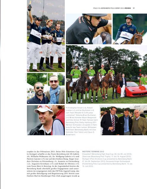 BerenBerg Polo-DerBy 2012 - Polo+10 Das Polo-Magazin