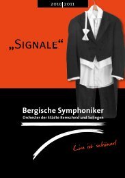 Spielplanbroschüre 2010/2011 (pdf, 5.5MiB) - Bergische Symphoniker