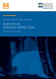surcon 2D Surface Inspection for Hot Rolling Mills