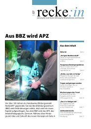 recke:in - Das Magazin der Graf Recke Stiftung Ausgabe 1/2007