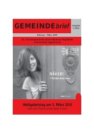 Weltgebetstag am 5. März 2010