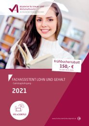 Fachassistent Lohn und Gehalt 2021