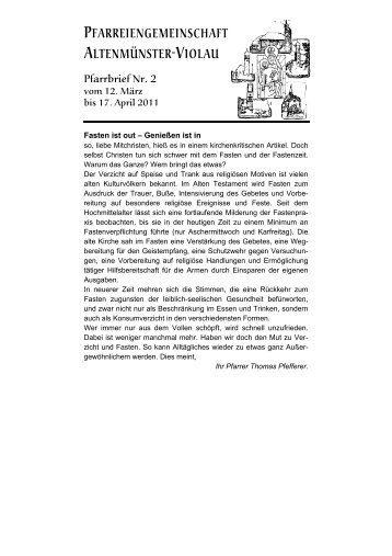 pfarreiengemeinschaft altenmünster-violau - Bistum Augsburg