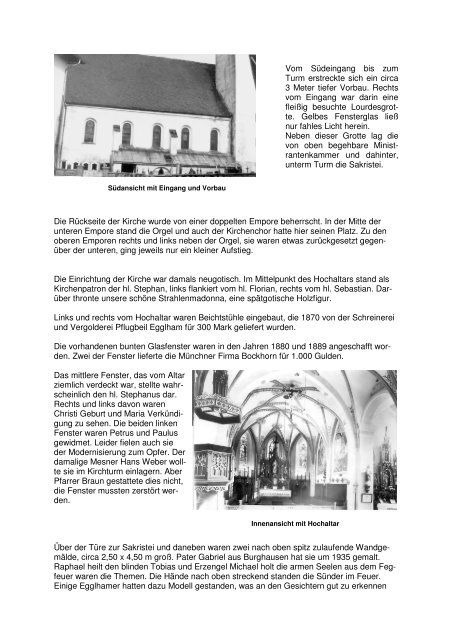 Pfarrkirche St. Stephan - der Umbau 1964/1965 Johann ... - Egglham