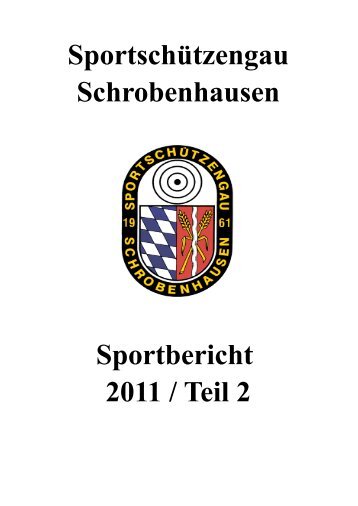 Luftgewehr 2011 - Sportschützengau Schrobenhausen