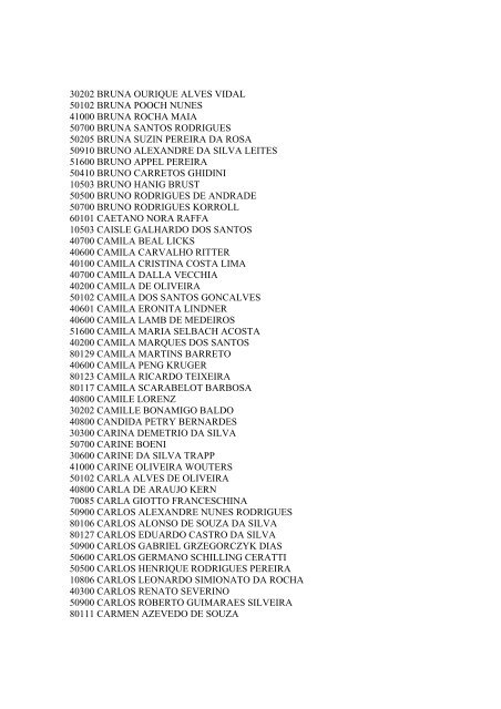 Processo seletivo 2011/2 - VESTIBULAR Campus ... - clicRBS