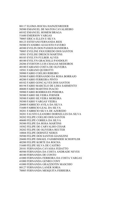 Processo seletivo 2011/2 - VESTIBULAR Campus ... - clicRBS