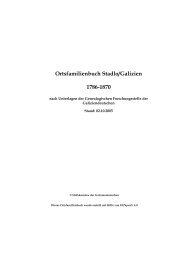 Ortsfamilienbuch Stadlo/Galizien 1786-1870