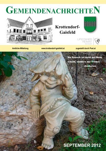 Gemeindezeitung September 2012 - Gemeinde Krottendorf-Gaisfeld