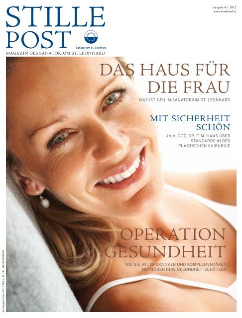 Stille Post Ausgabe 4/2012 - Sanatorium St. Leonhard