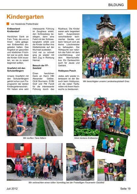 Gemeindezeitung Juli 2012 - Gemeinde Krottendorf-Gaisfeld