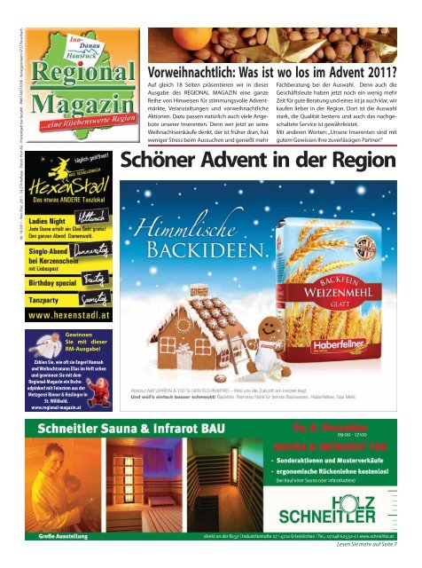 Schöner Advent in der Region - Regional-Magazin