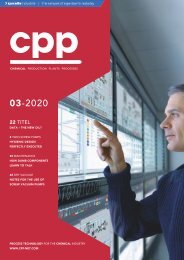 cpp – Process technology for the chemical industry 03.2020