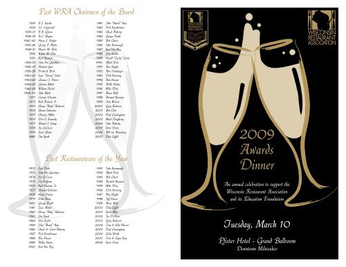 2009 Awards Dinner - Revelations Art & Design