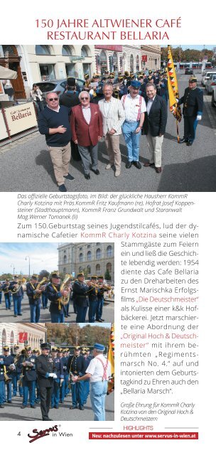 Servus in Wien - Sonderausgabe Oktober 2020