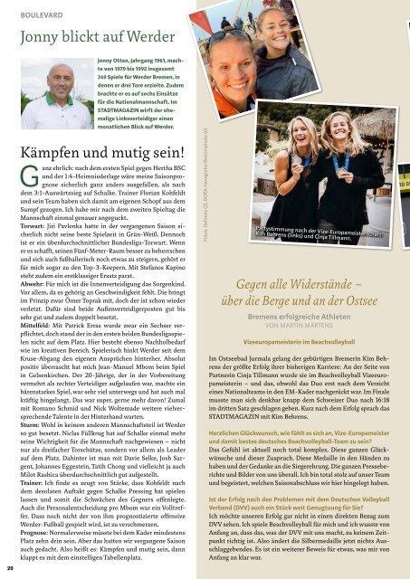 STADTMAGAZIN Bremen Oktober 2020