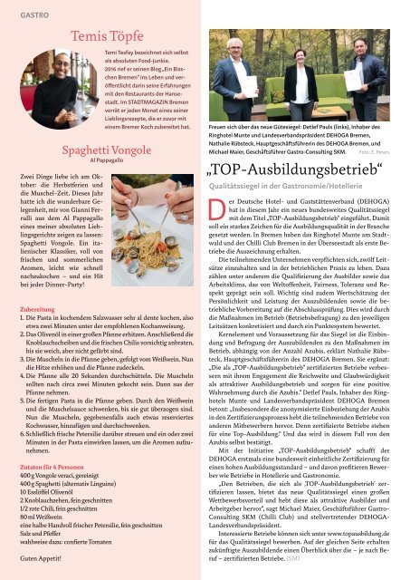 STADTMAGAZIN Bremen Oktober 2020