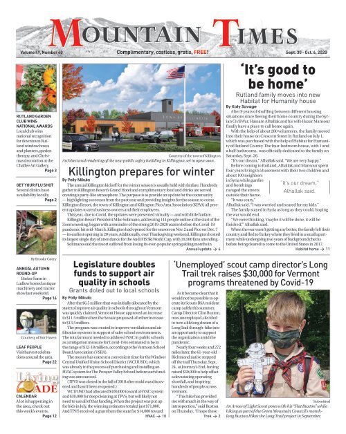 Mountain Times - Volume 49, Number 40 - Sept. 30-Oct. 6, 2020