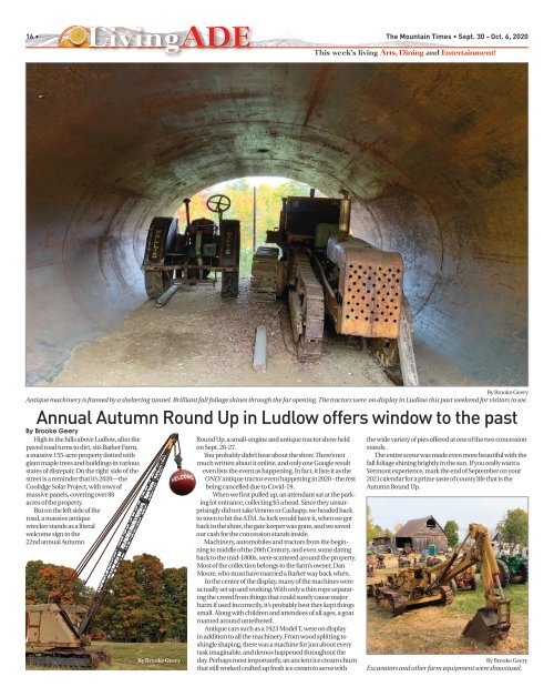 Mountain Times - Volume 49, Number 40 - Sept. 30-Oct. 6, 2020