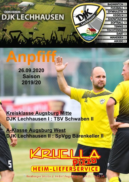 Heimspielheft Anpfiff - 26.09.2020