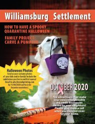 Williamsburg Settlement October 2020