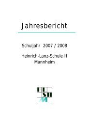 Jahresbericht - Heinrich-Lanz-Schule II