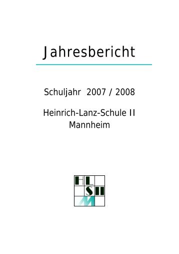 Jahresbericht - Heinrich-Lanz-Schule II