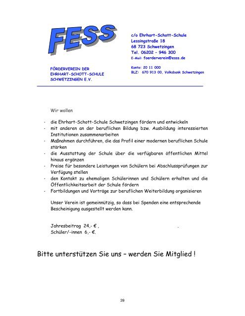 Beitrittserklärung - Ehrhart-Schott-Schule Schwetzingen