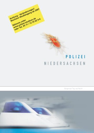 Imagebroschüre Polizei Niedersachsen